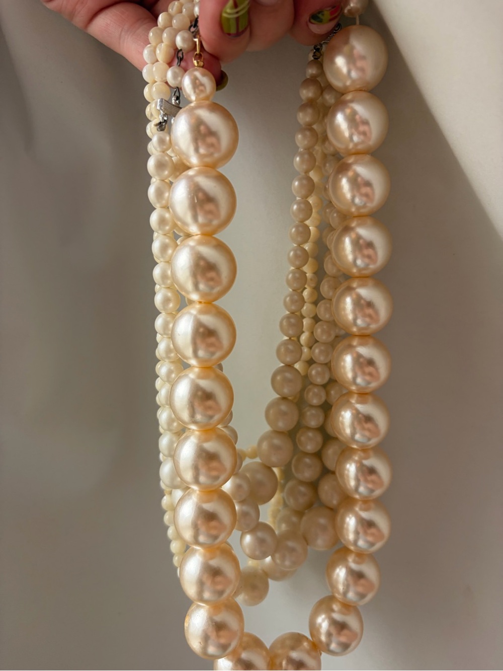 faux pearl necklace bundle